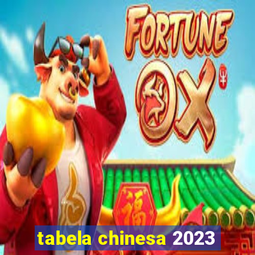 tabela chinesa 2023